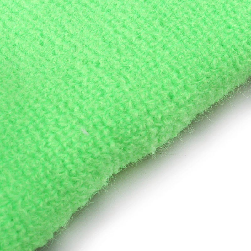 Mallofusa 10 Pack Colorful Sports Basketball Football Absorbent Wristband Party Outdoor Activity (Light Green) - Image 2